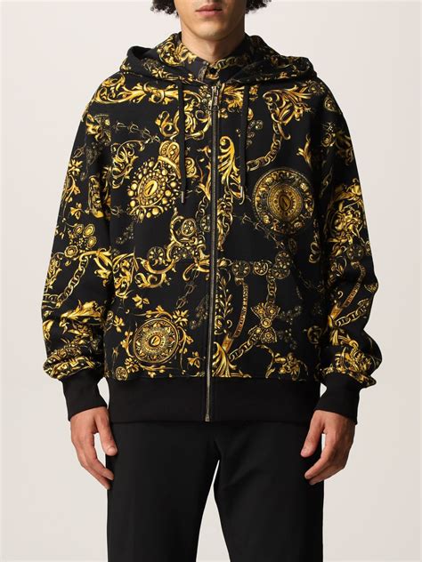 felpa versace jeans uomo zip|Felpe Versace Jeans Couture per uomo .